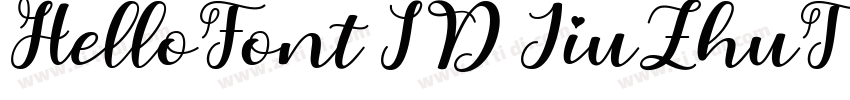 HelloFont ID JiuZhuT字体转换